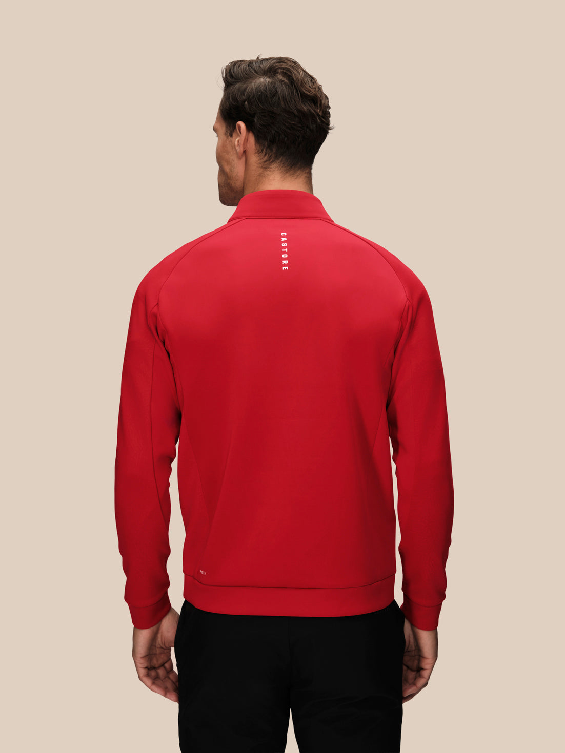 Men's Golf Flex Long Sleeve Quarter Zip Top - Red - Red