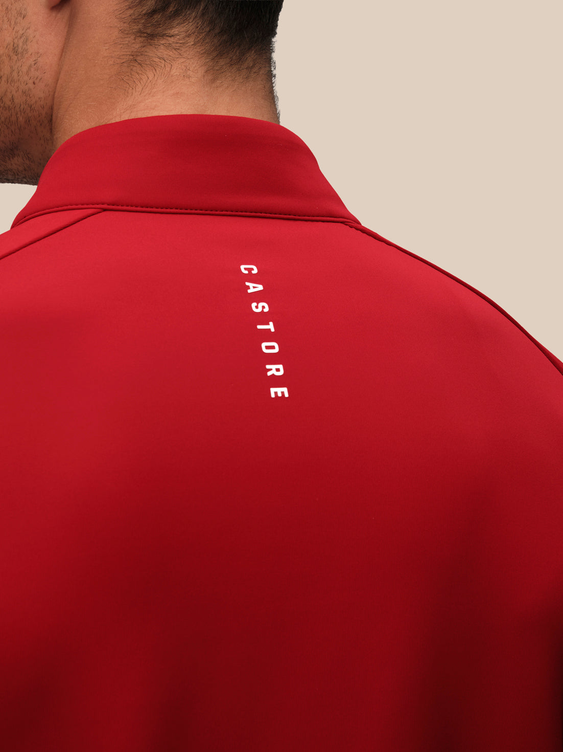 Men's Golf Flex Long Sleeve Quarter Zip Top - Red - Red