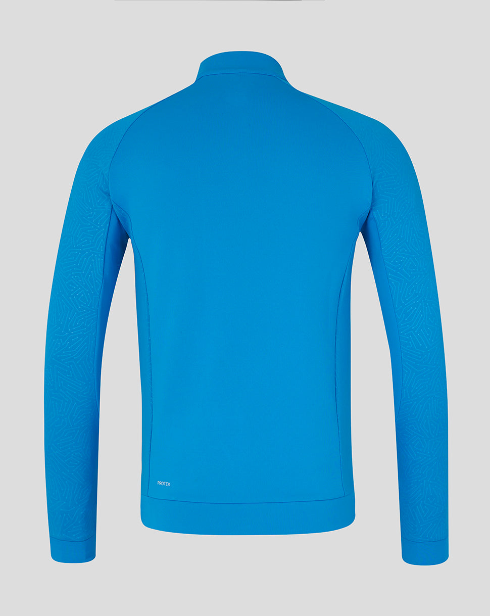 Majesticks Golf Club Men's Flex 1/4 Zip Long Sleeve Top - Blue