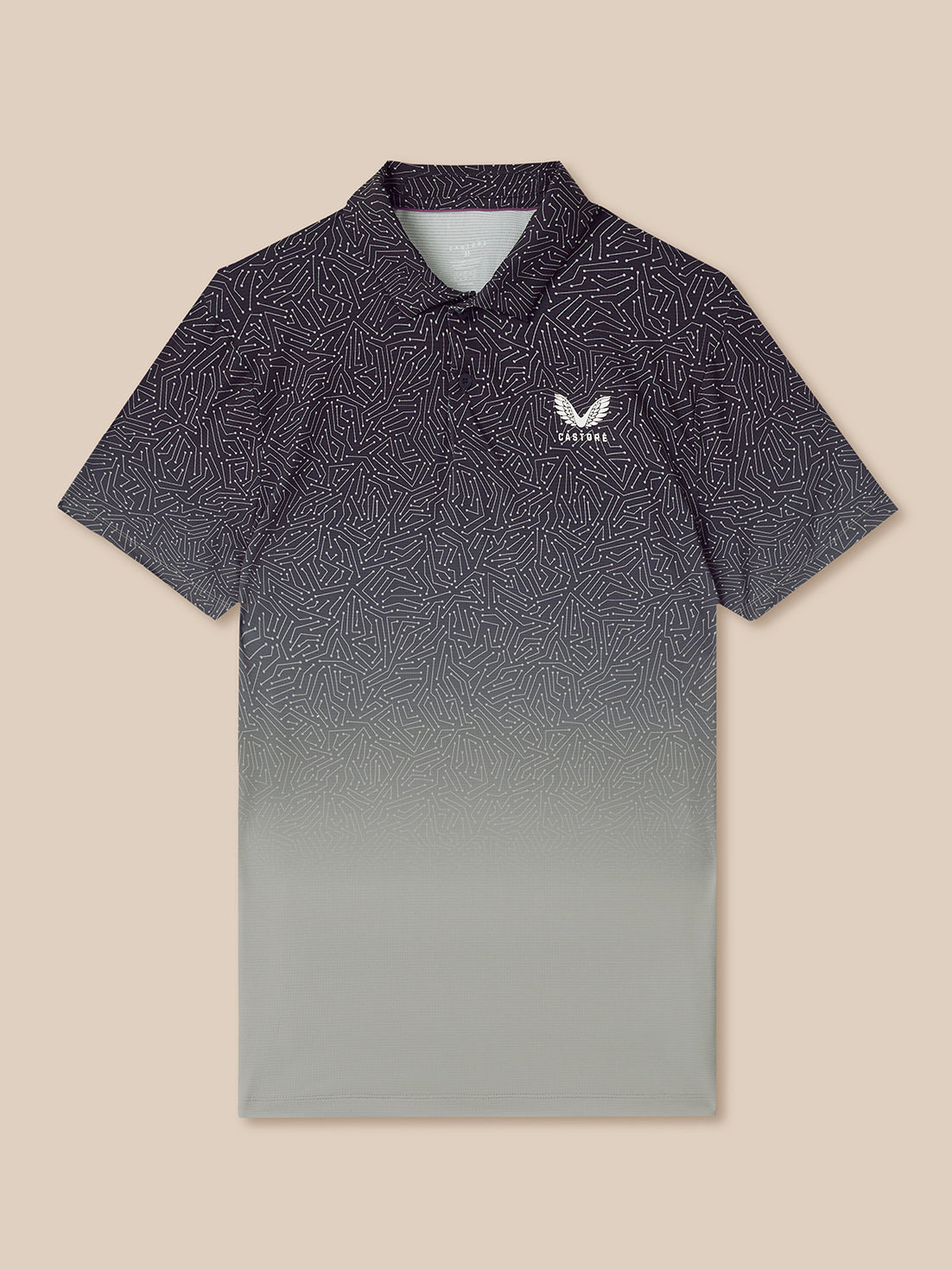 Polo de manga corta estampado con mapa de Golf Hombre - Azul marino - Azul marino