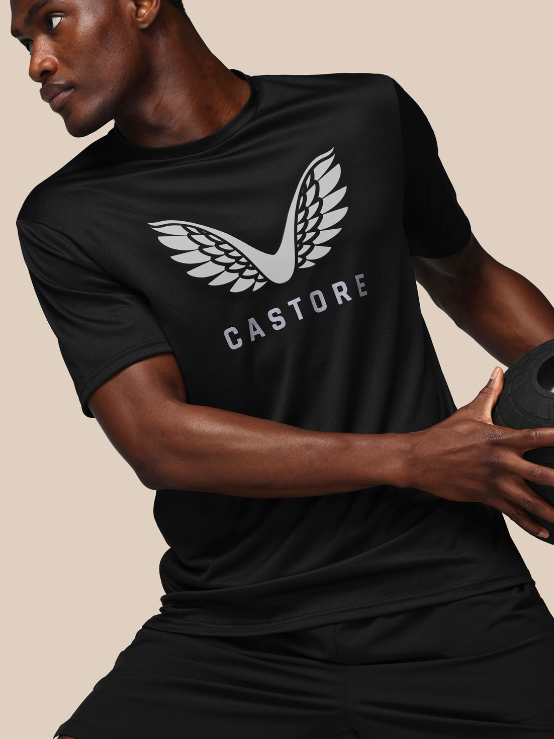 Men’s Adapt Short Sleeve Graphic T Shirt - Black - Black