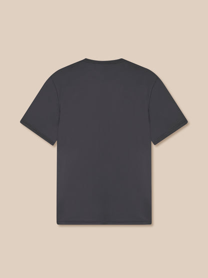 Black t-shirt on a beige background