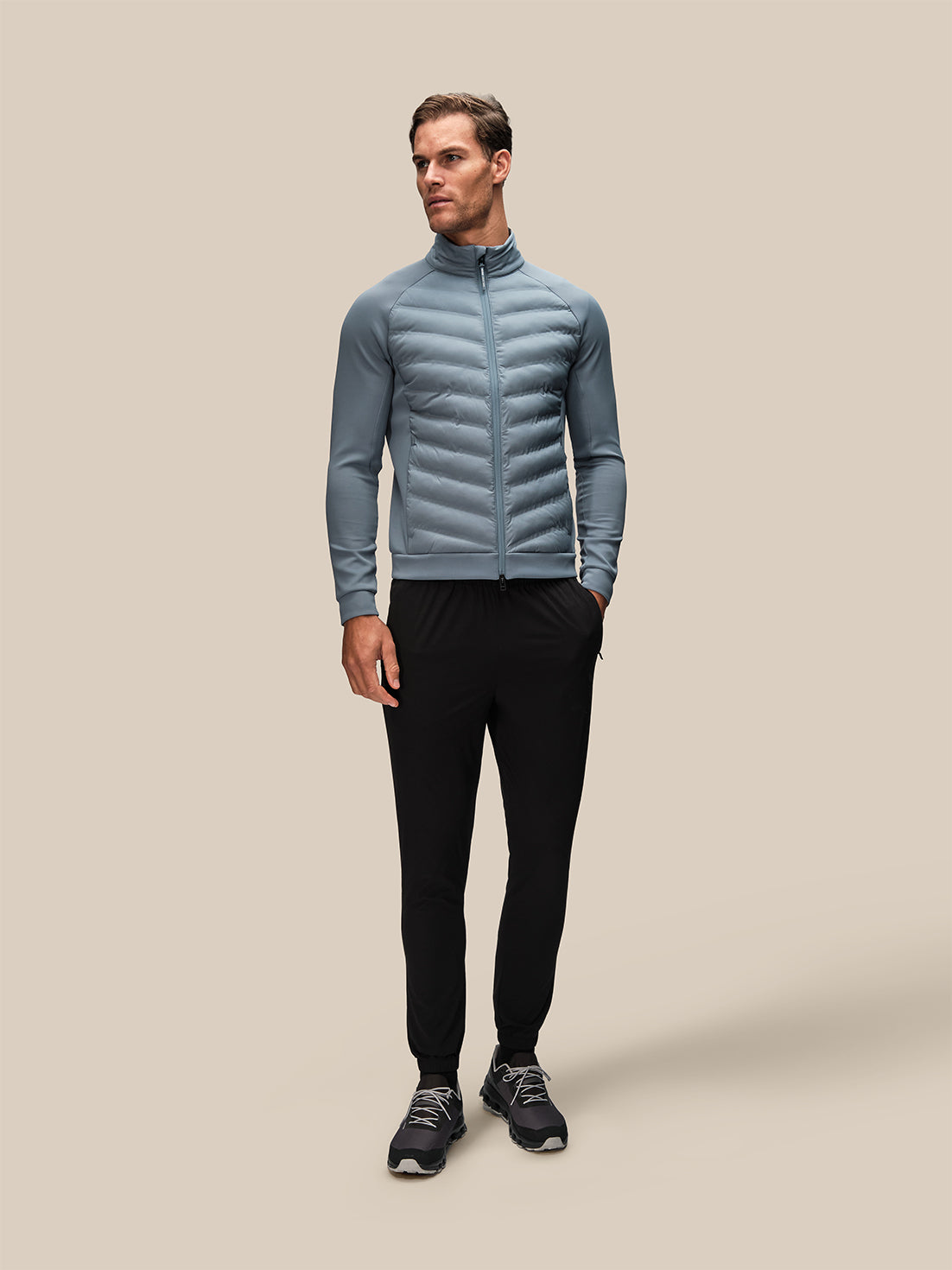 Men's Reiss x Castore Hybrid Jacket - Blue - Blue