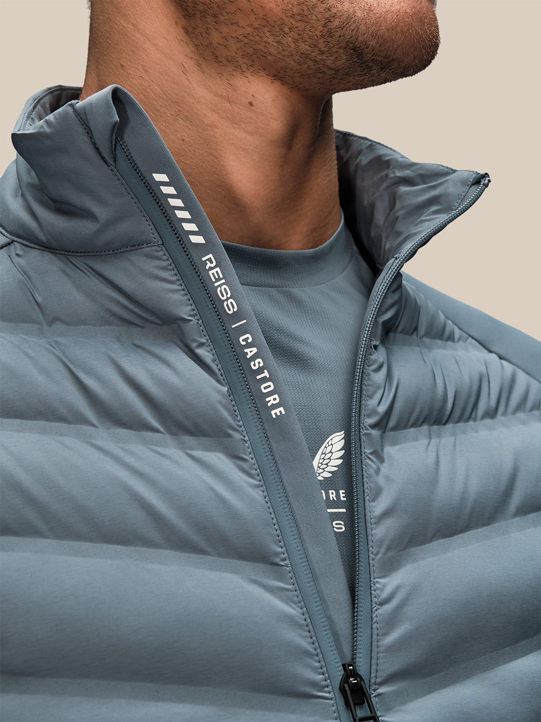 Men's Reiss x Castore Hybrid Jacket - Blue - Blue
