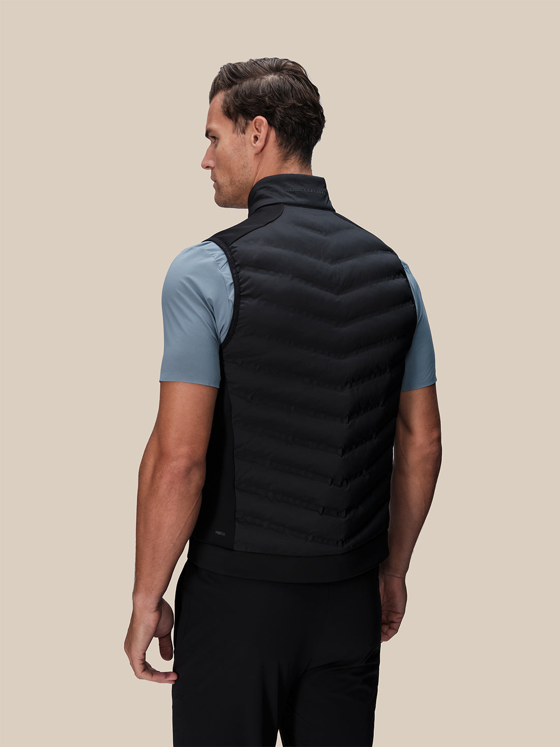 Men's Reiss x Castore Hybrid Gilet - Black
