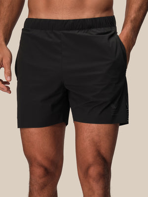 Men's Reiss x Castore 5" Deep Split Shorts - Black