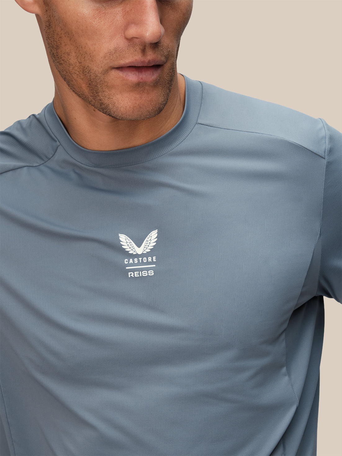 Men's Reiss x Castore Performance Short Sleeve T-Shirt - Blue - Blue