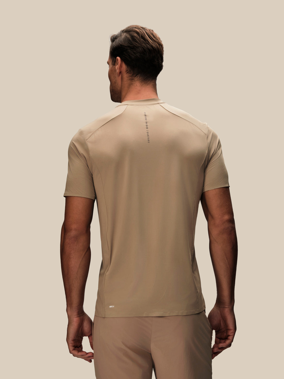 Men's Reiss x Castore Performance Short Sleeve T-Shirt - Beige - Beige