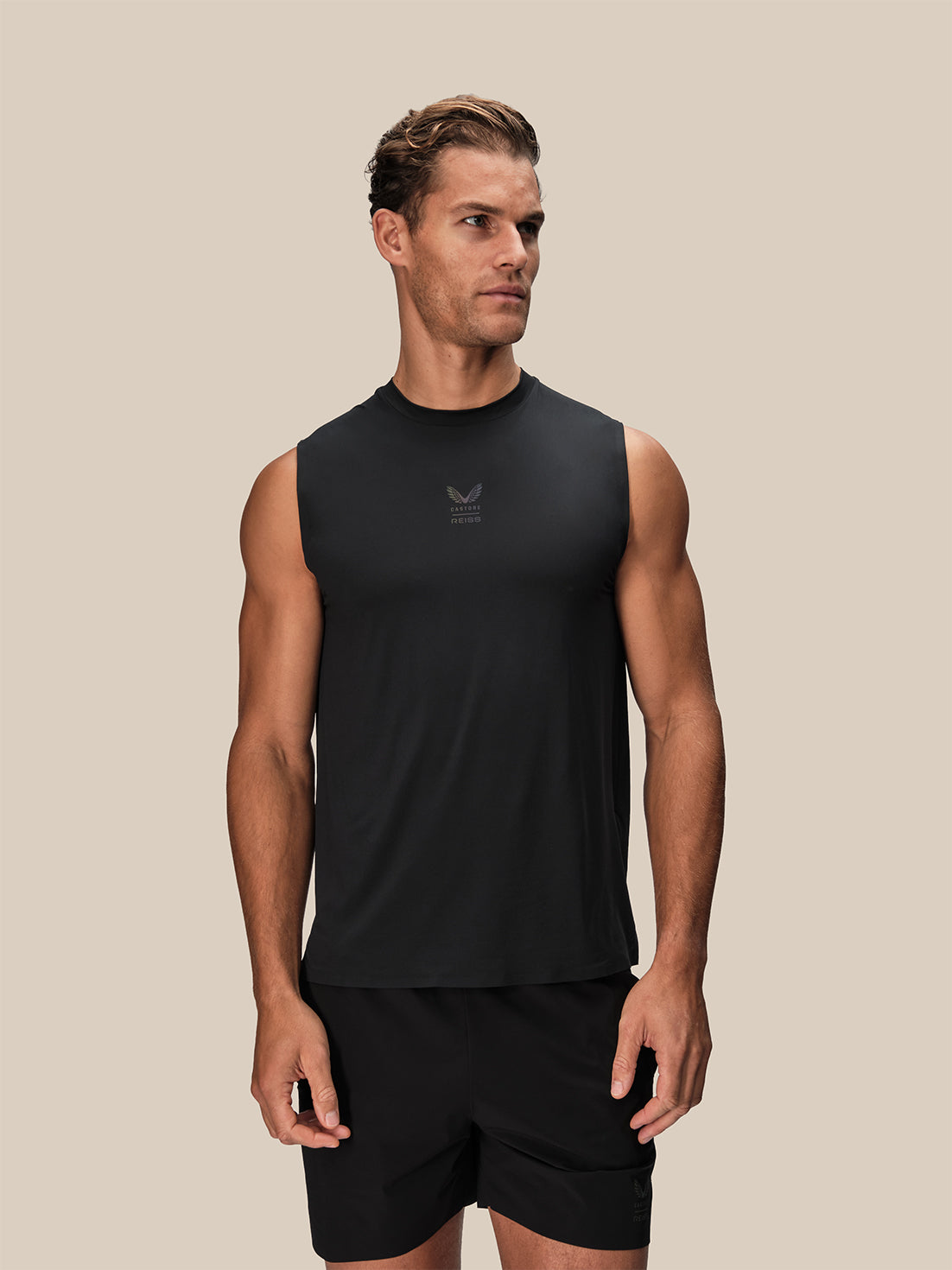 Men's Reiss x Castore Performance Vest - Black - Black