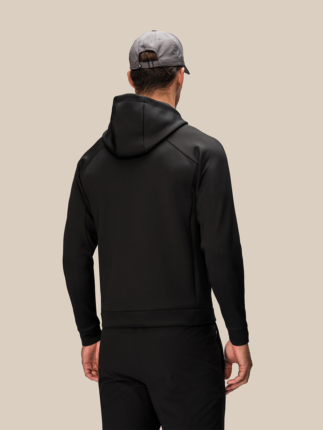 Men's Reiss x Castore Flex Hoodie - Black