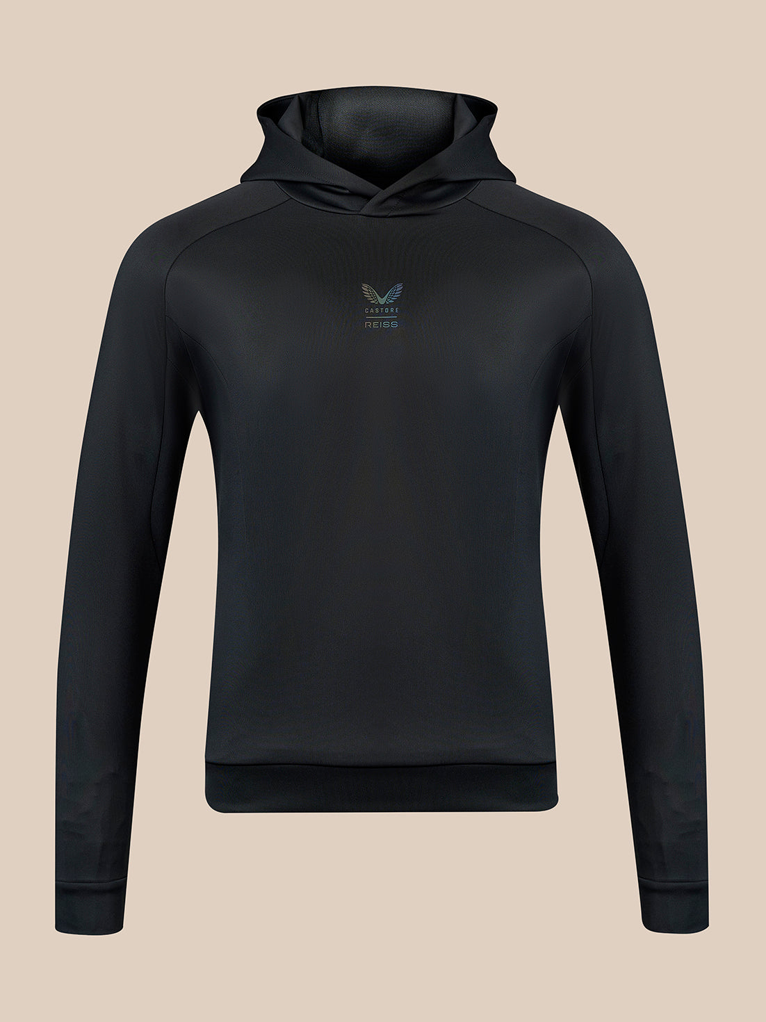 Men's Reiss x Castore Flex Hoodie - Black - Black