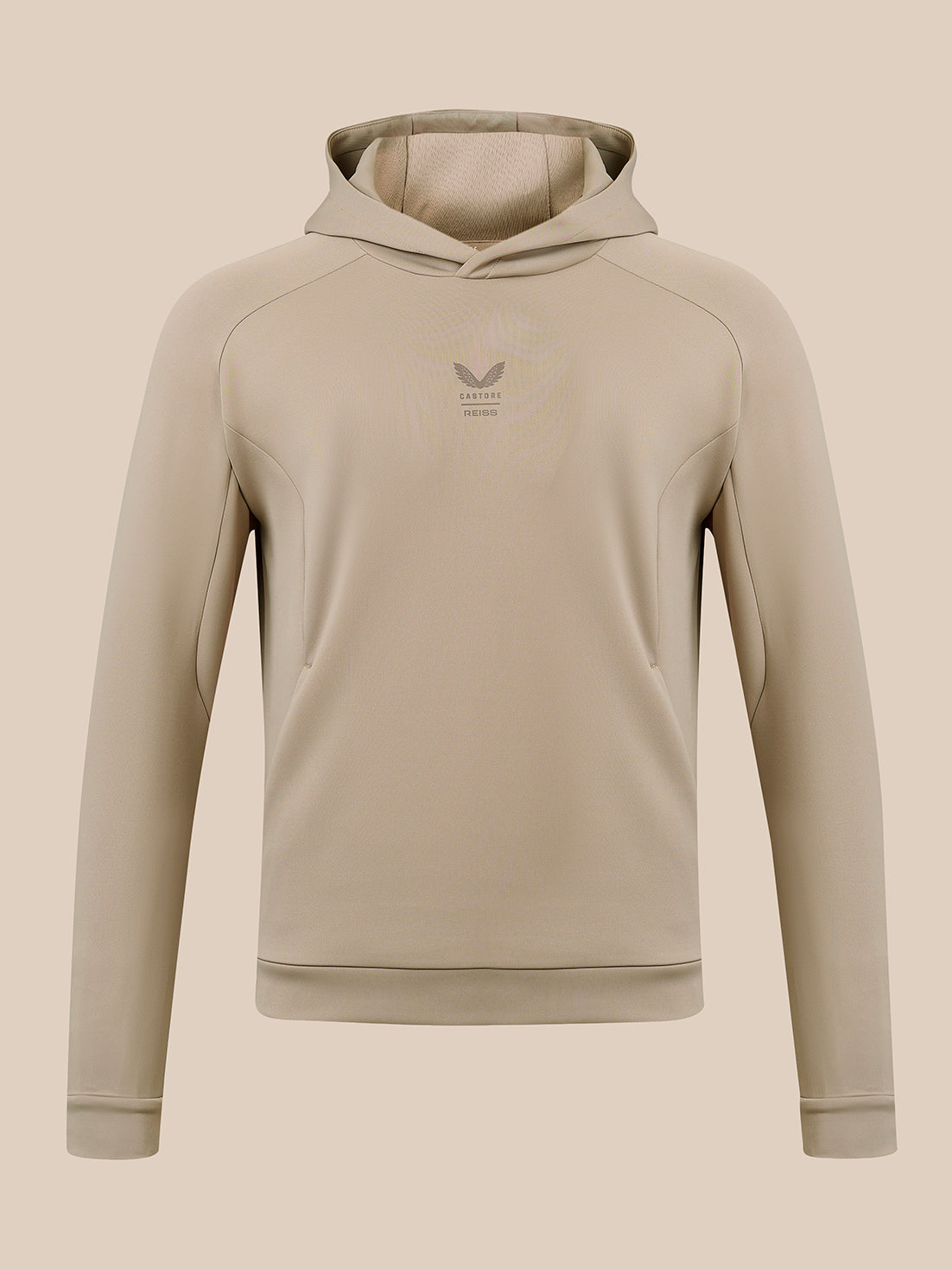 Men's Reiss x Castore Flex Hoodie - Beige - Beige