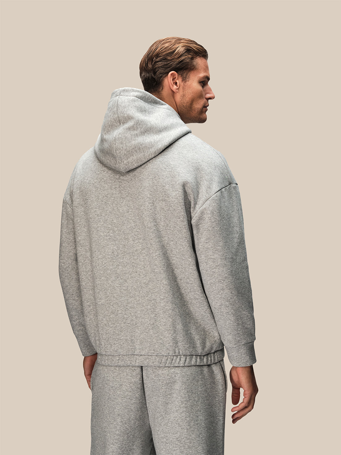Men's Reiss x Castore Oversized Hoodie - Grey - Light Grey