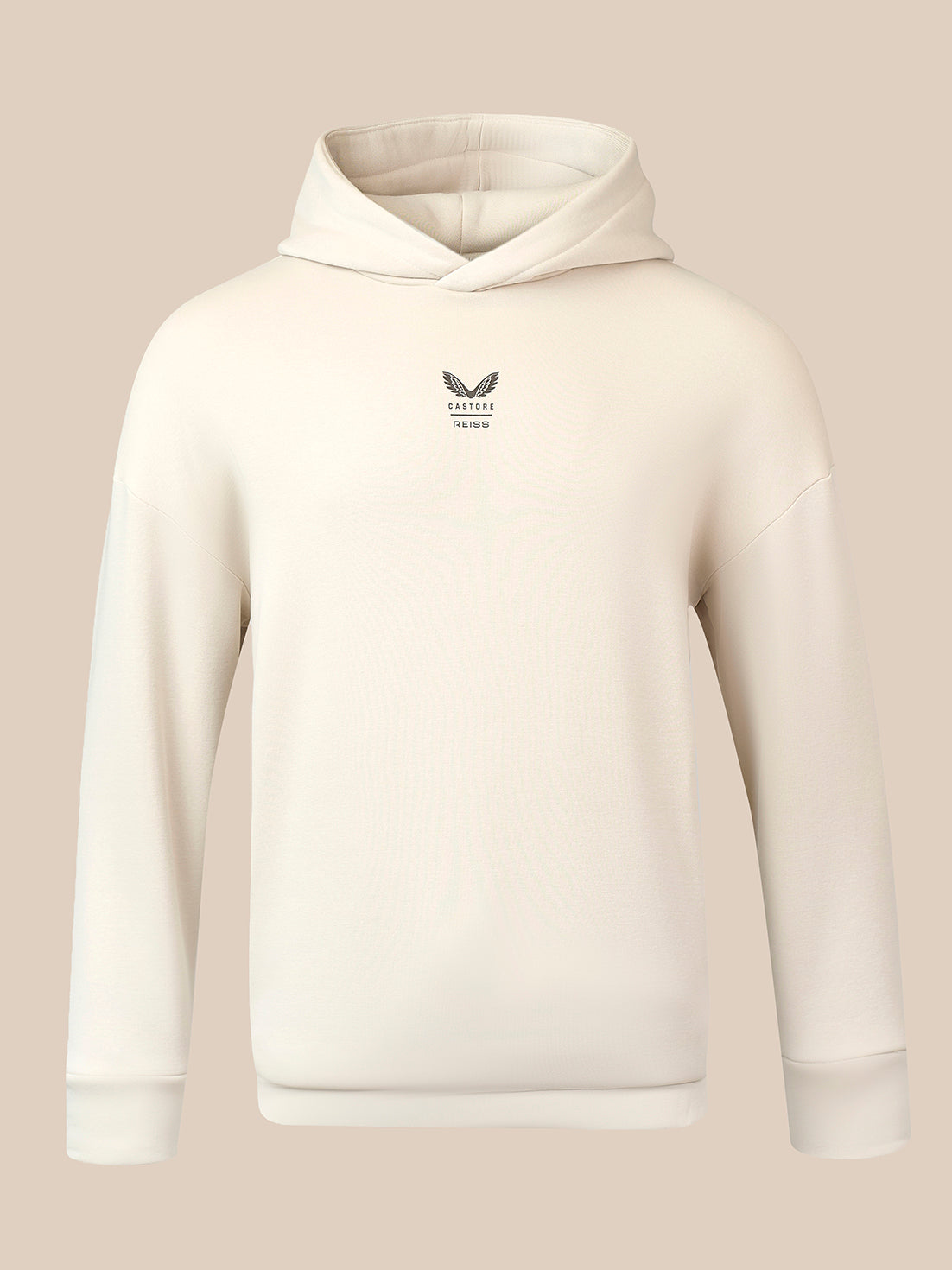 Men's Reiss x Castore Oversized Graphic Hoodie - Stone - Stone