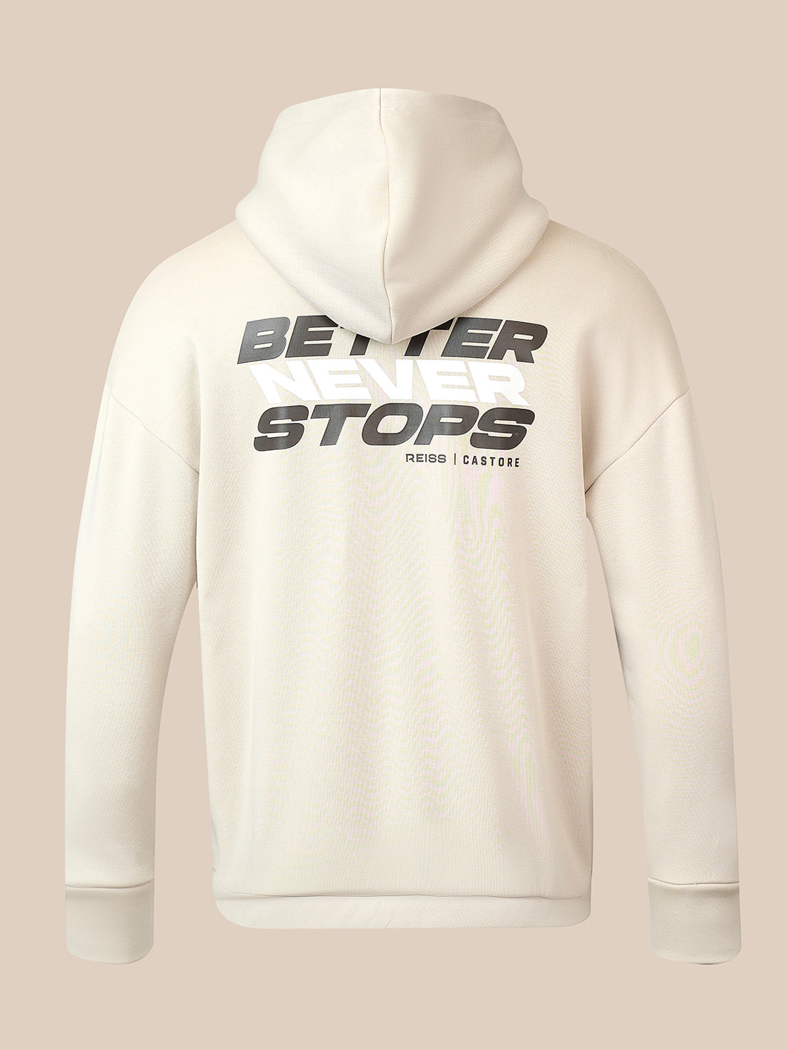 Men's Reiss x Castore Oversized Graphic Hoodie - Stone - Stone