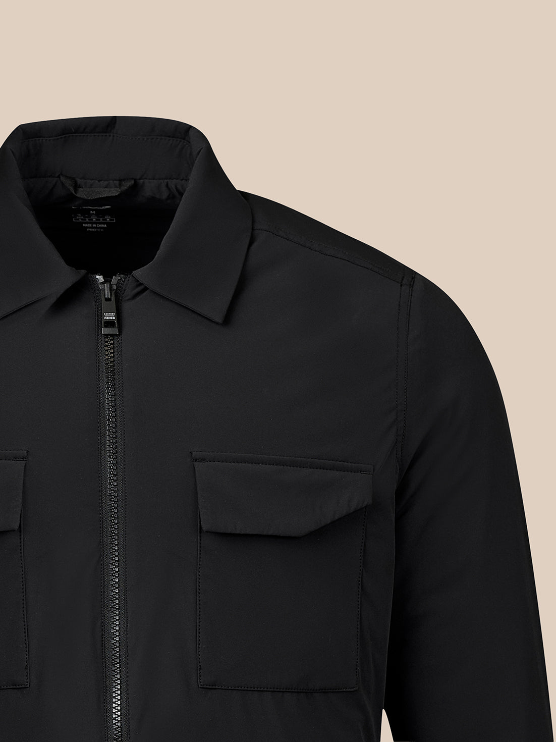 Men's Reiss x Castore Jacket - Black - Black