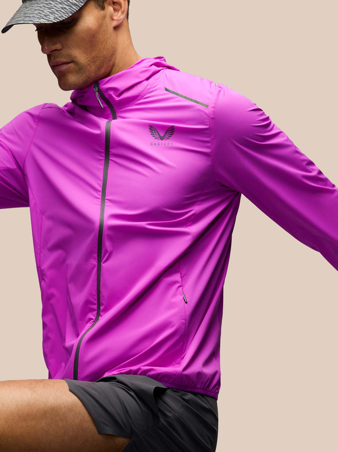 Men's Zone LVS Running Jacket - Ultra Violet - Ultra Violet