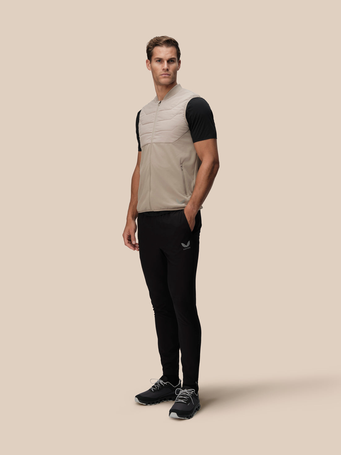 Men's Thermo Hybrid Gilet - Taupe - Taupe
