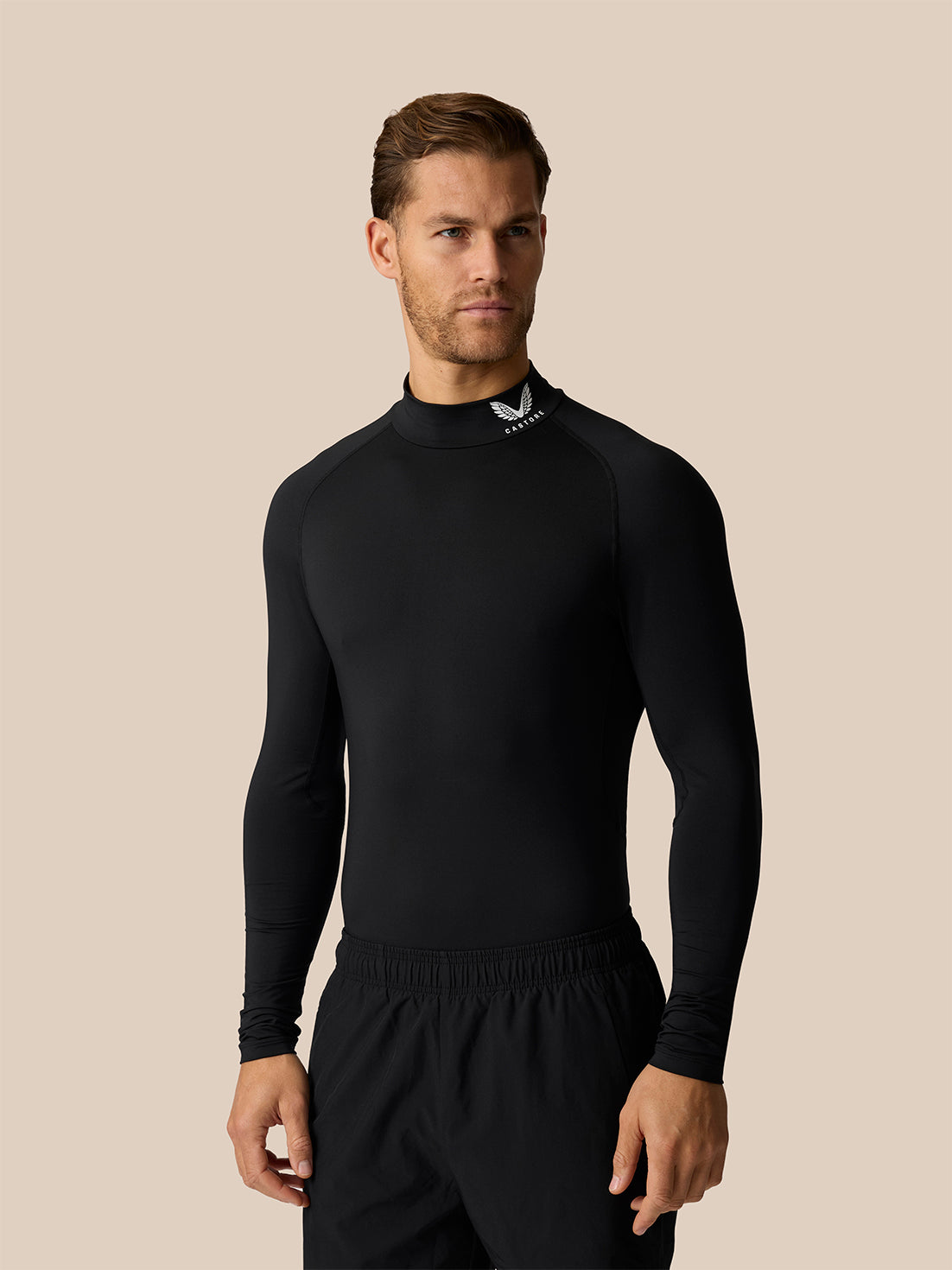 Men's Slim Fit Baselayer Top - Black