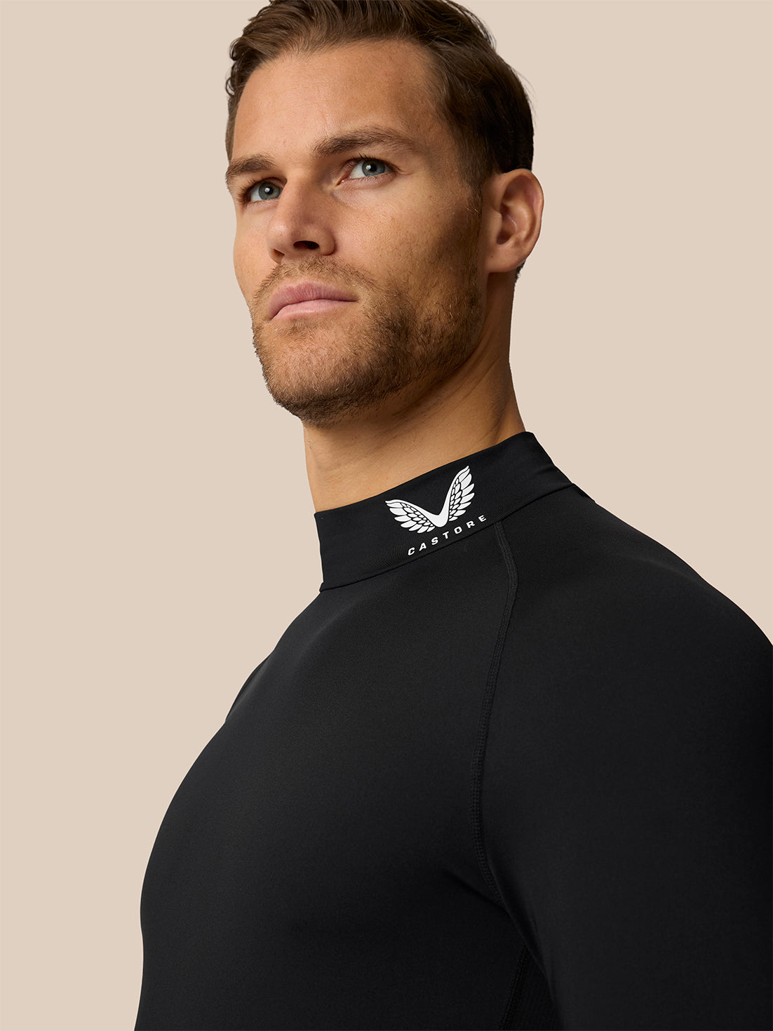 Men's Slim Fit Baselayer Top - Black - Black
