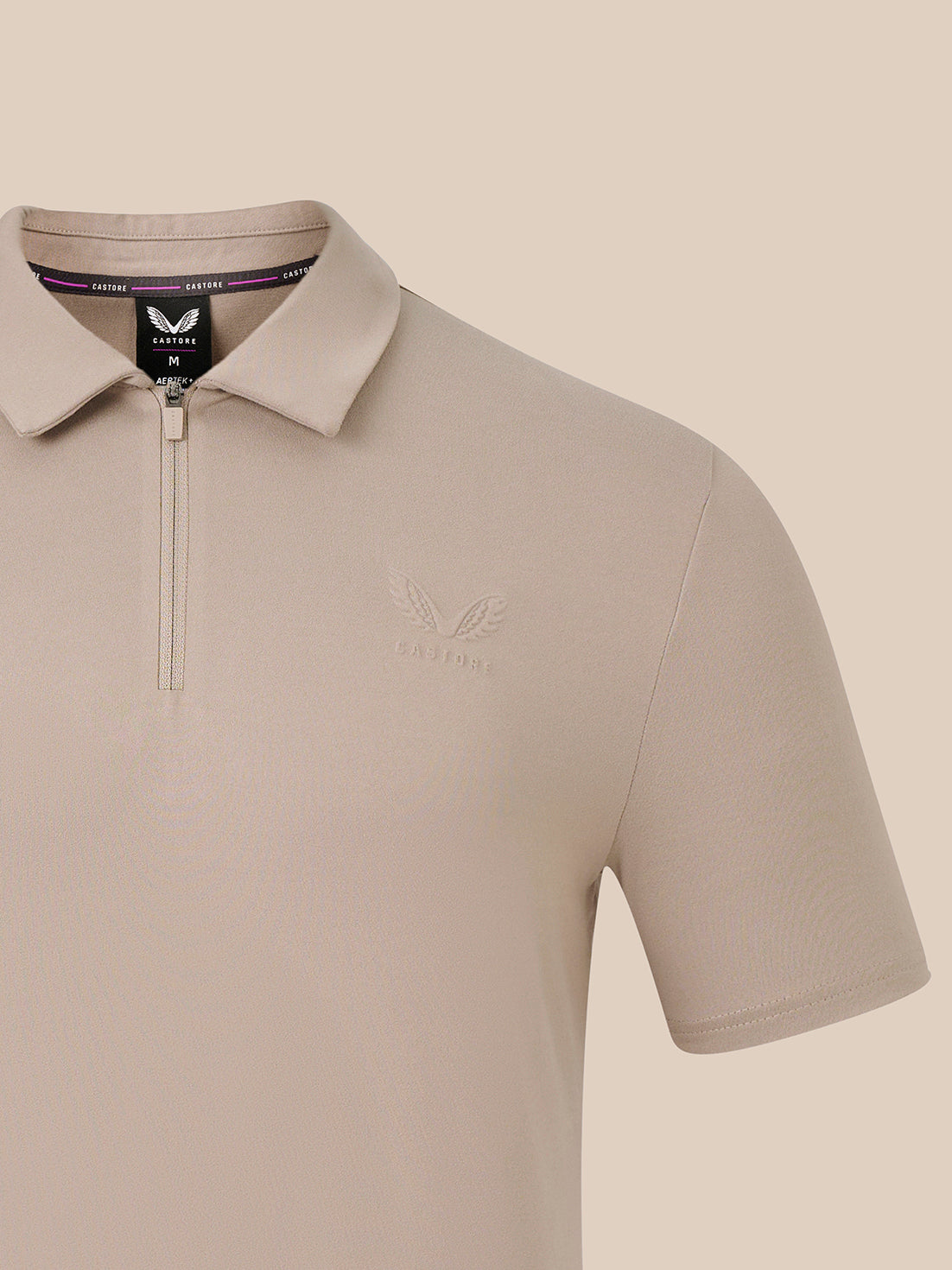 Men's Elevated Lifestyle Short Sleeve Polo - Taupe