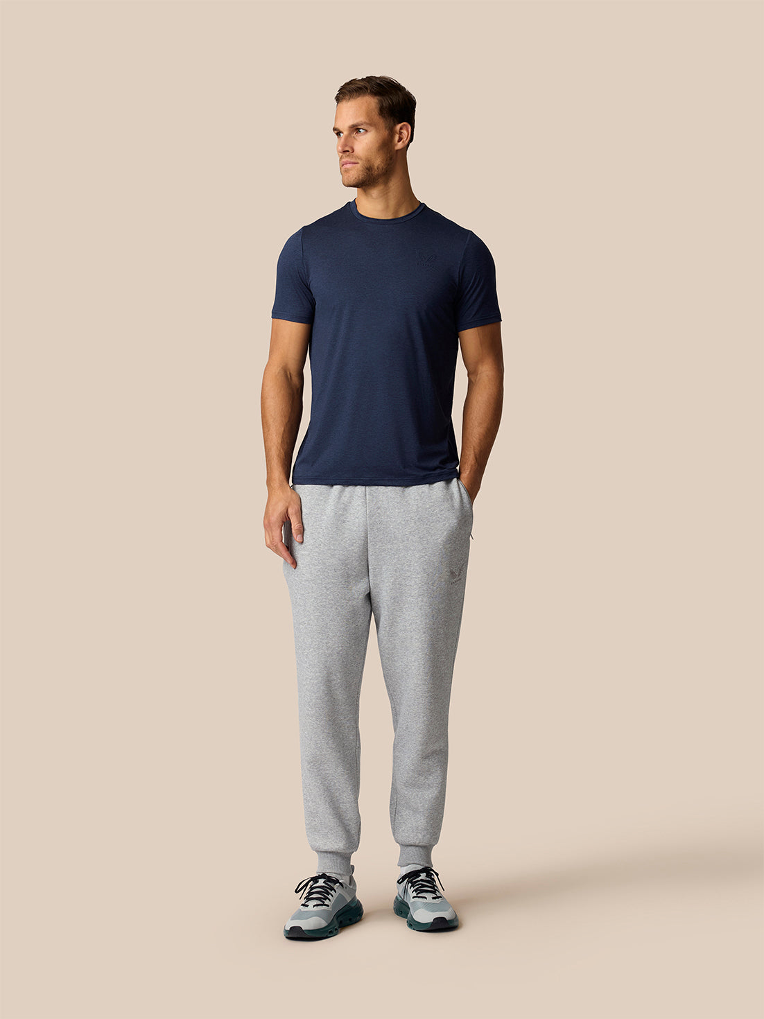 Men's Elevated Lifestyle Short Sleeve T-Shirt - Navy - Navy