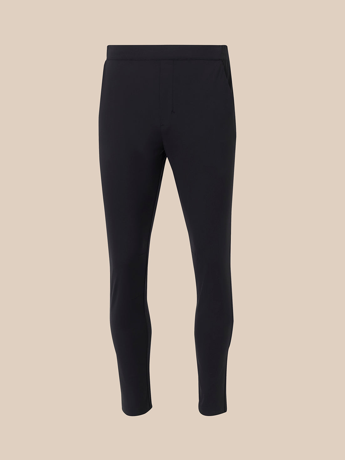 Men's Elevated Lifestyle Slim Fit Trousers - Black - Black