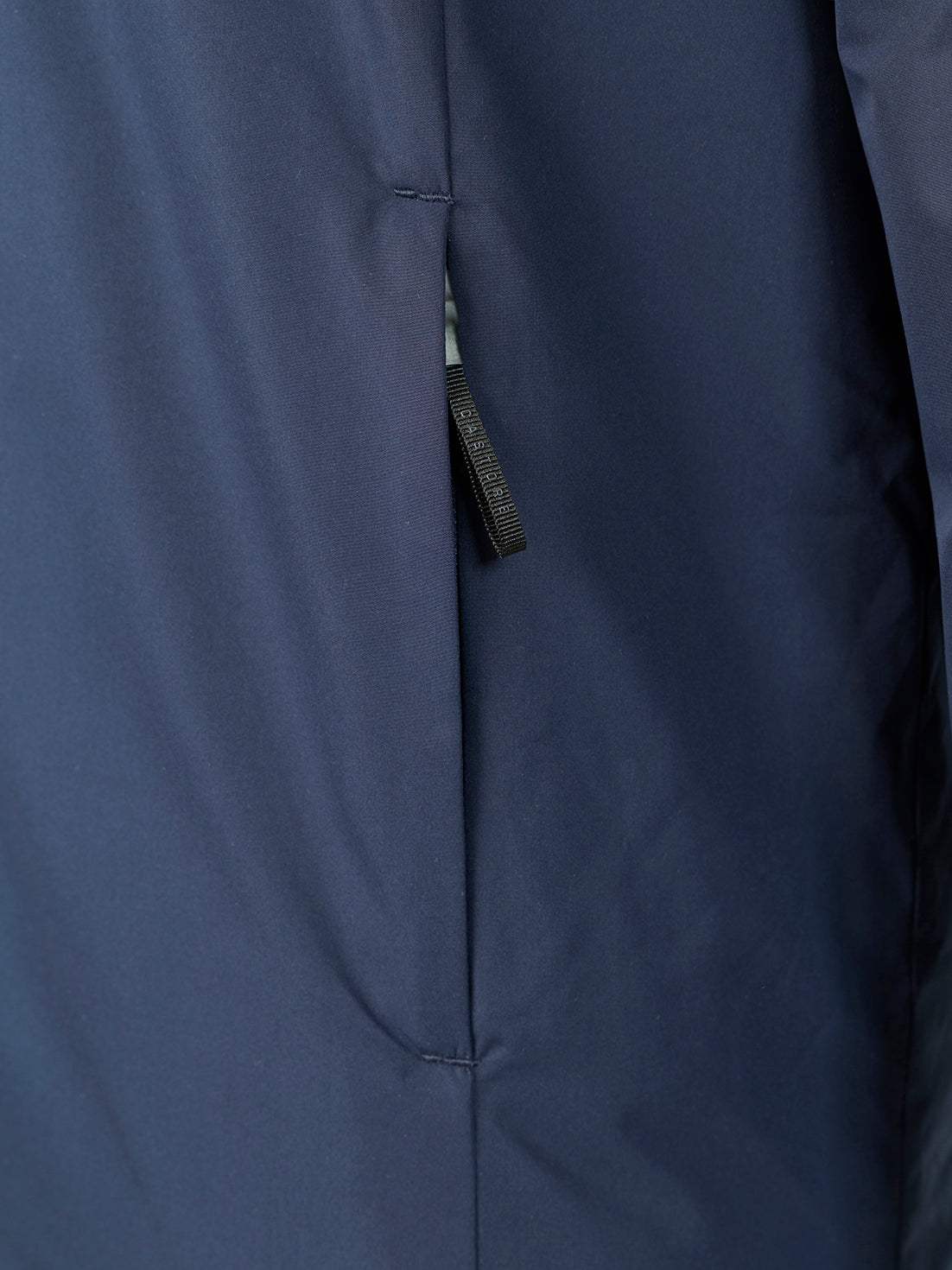 Men's Longline Wadded Jacket - Navy - Navy