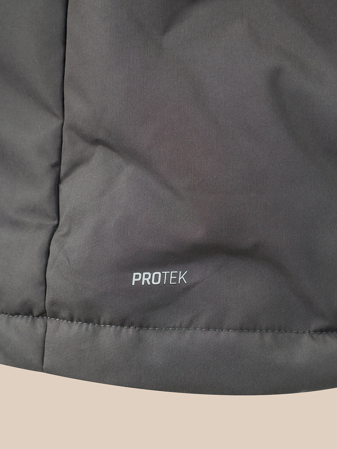 Men's Hooded Padded Jacket - Grey - Gunmetal