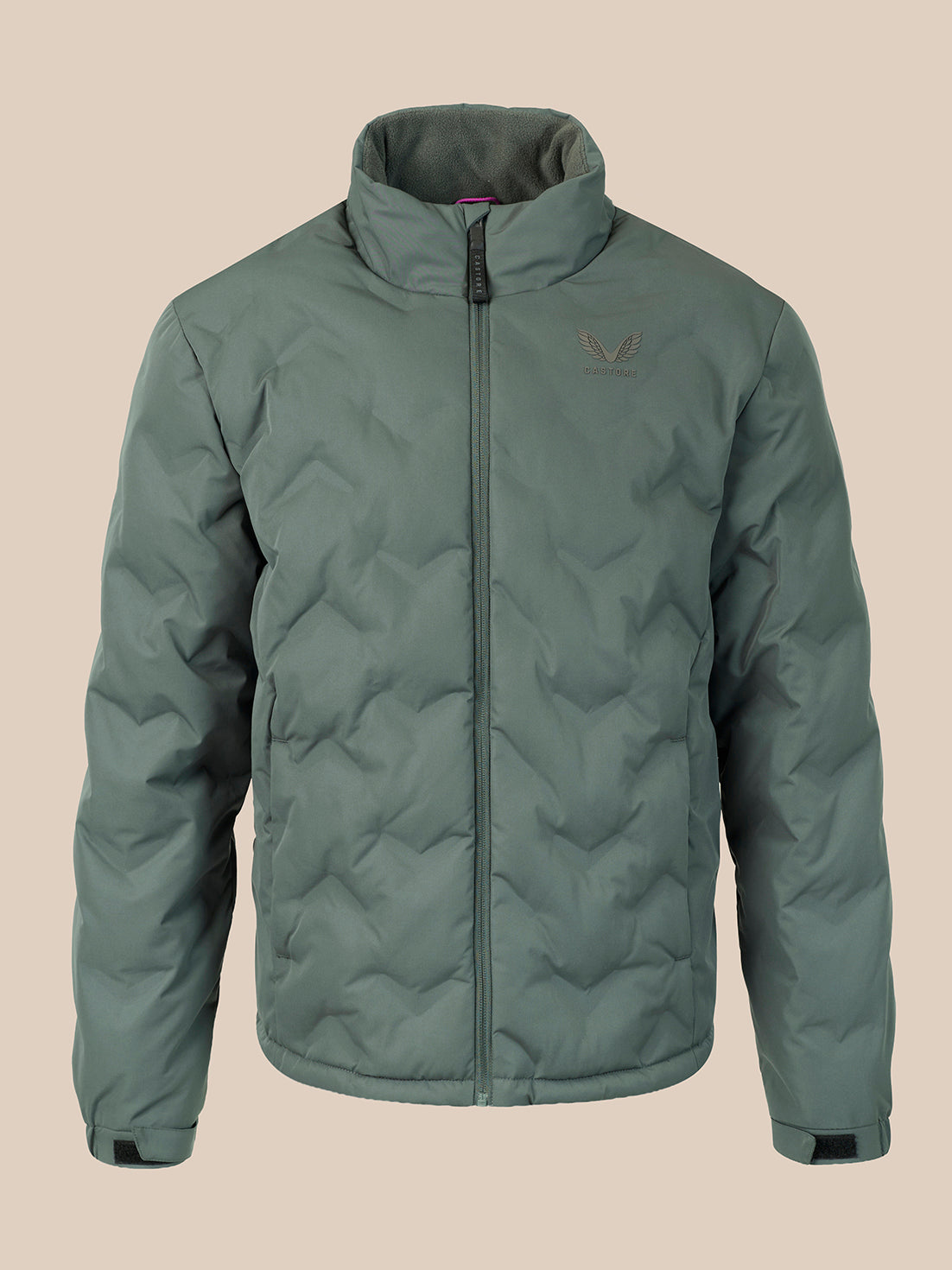 Men's Padded Jacket - Green - Dark Green