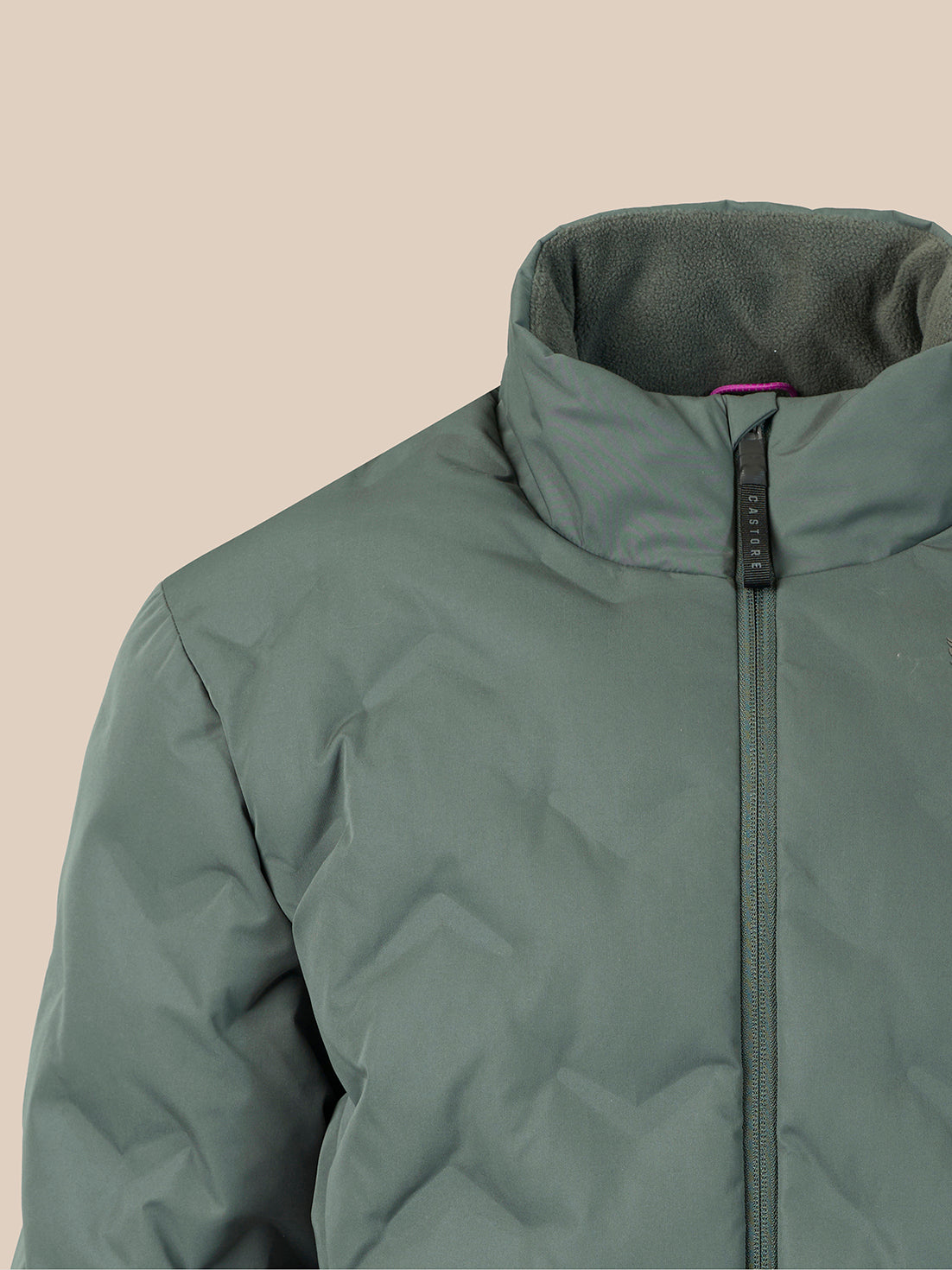Men's Padded Jacket - Green - Dark Green