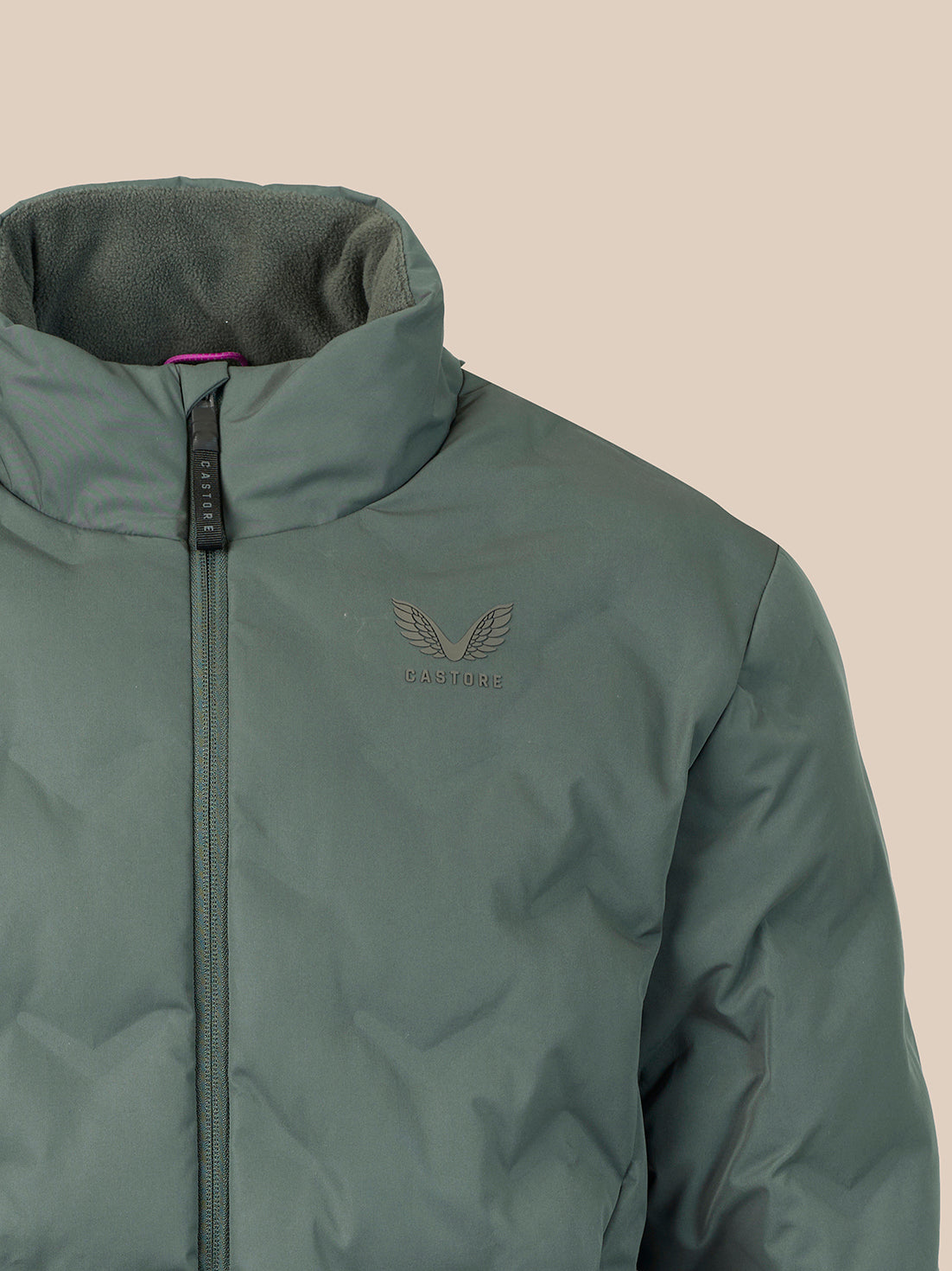 Men's Padded Jacket - Green - Dark Green