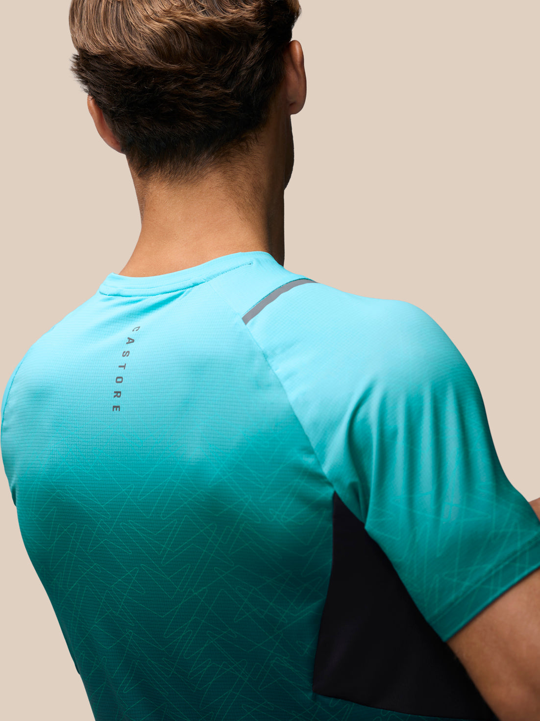 Men's Apex Short Sleeve Geometric Print T-Shirt - Teal - Teal