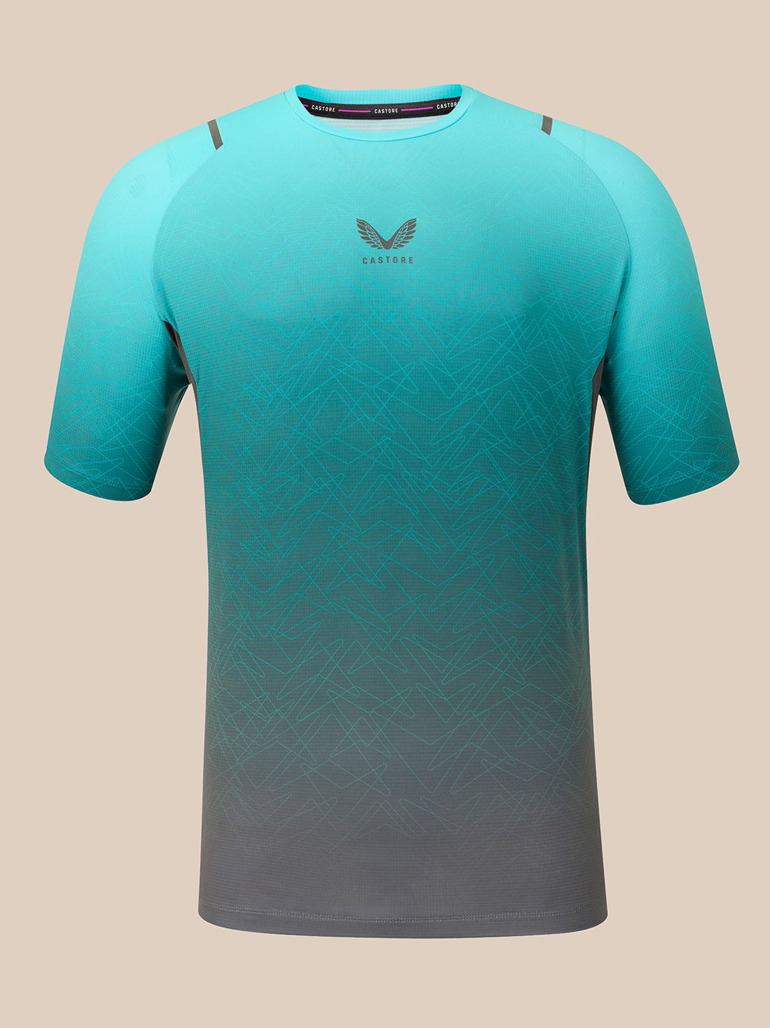 Men's Apex Short Sleeve Geometric Print T-Shirt - Teal - Teal