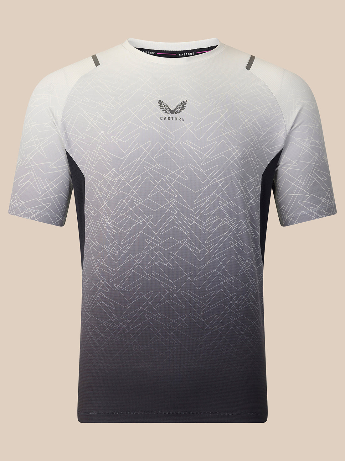 Men's Apex Short Sleeve Geometric Print T-Shirt - Grey - Grey