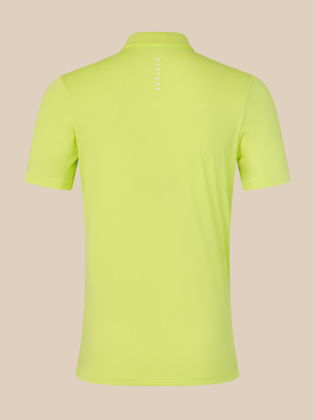 Yellow polo shirt on a beige background