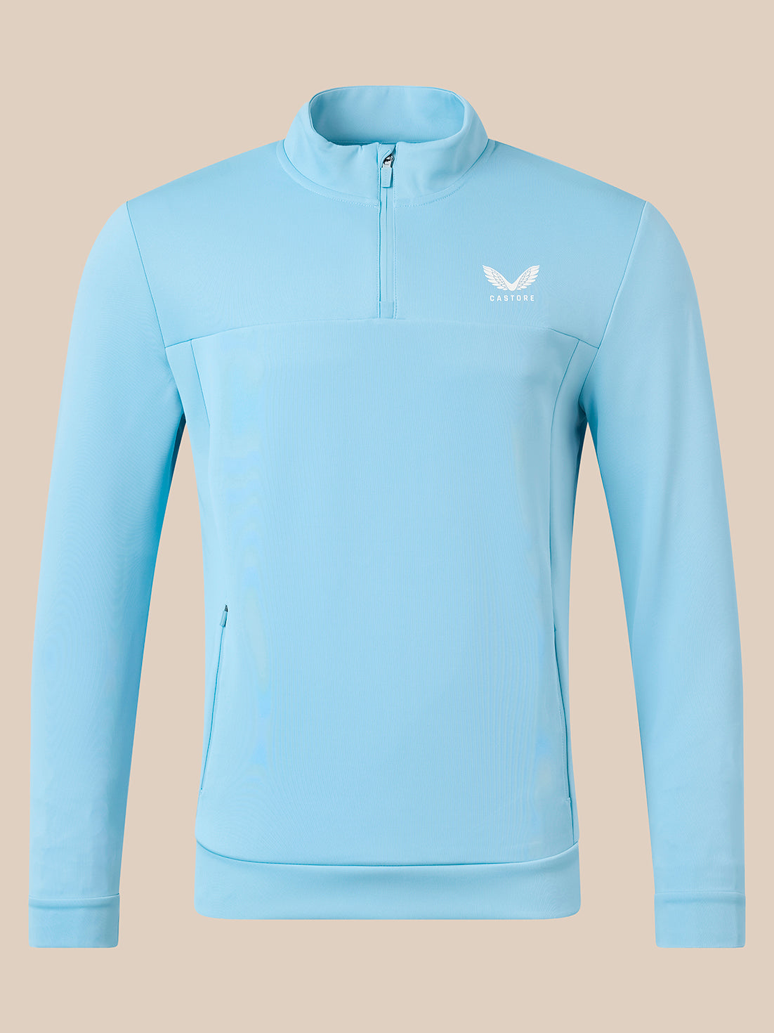 Men's Flex Athletic Fit 1/4 Zip Top - Blue - Glacier Lake