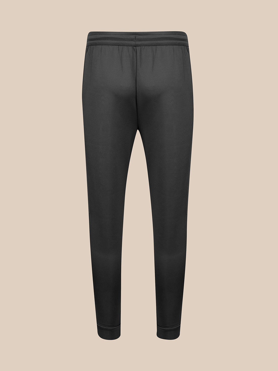 Gunmetal pants on a white background