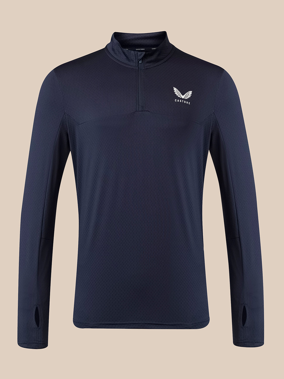 Men's Long Sleeve 1/4 Zip Top - Navy - Navy
