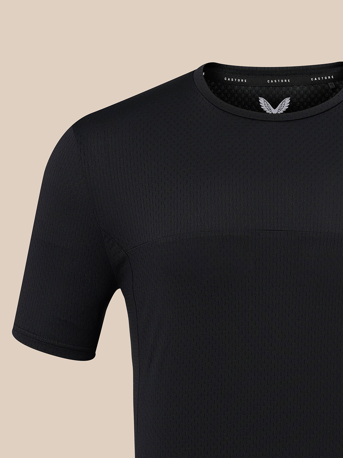 Men's Training Short Sleeve T-Shirt - Black - Black