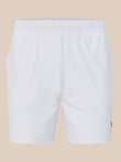 White shorts on a beige background