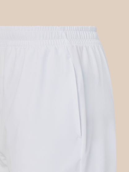 White shorts on a beige background