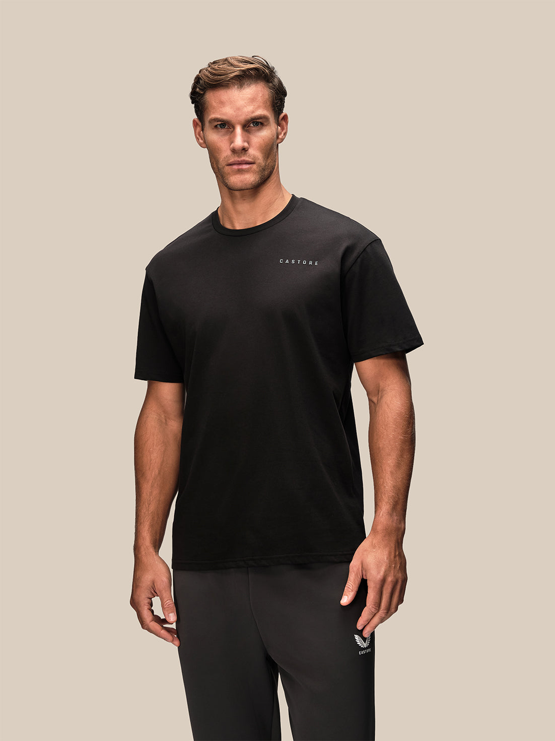 Camiseta de manga corta Flex de hombre – Negro - Negro