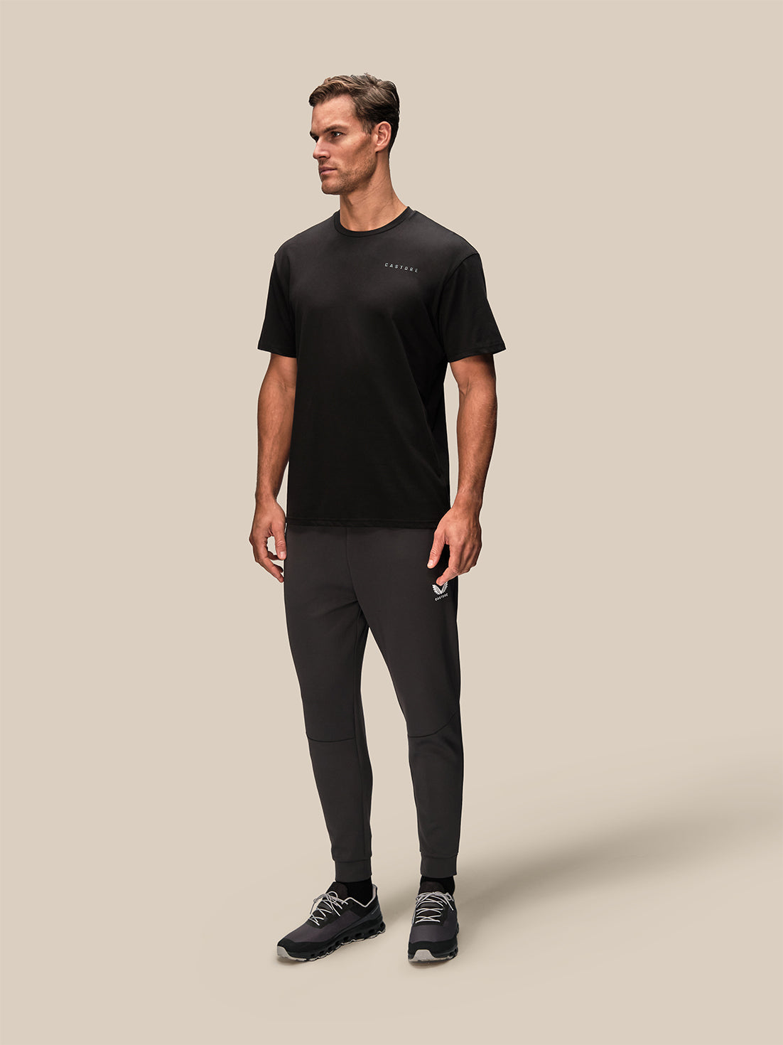 Camiseta de manga corta Flex de hombre – Negro - Negro