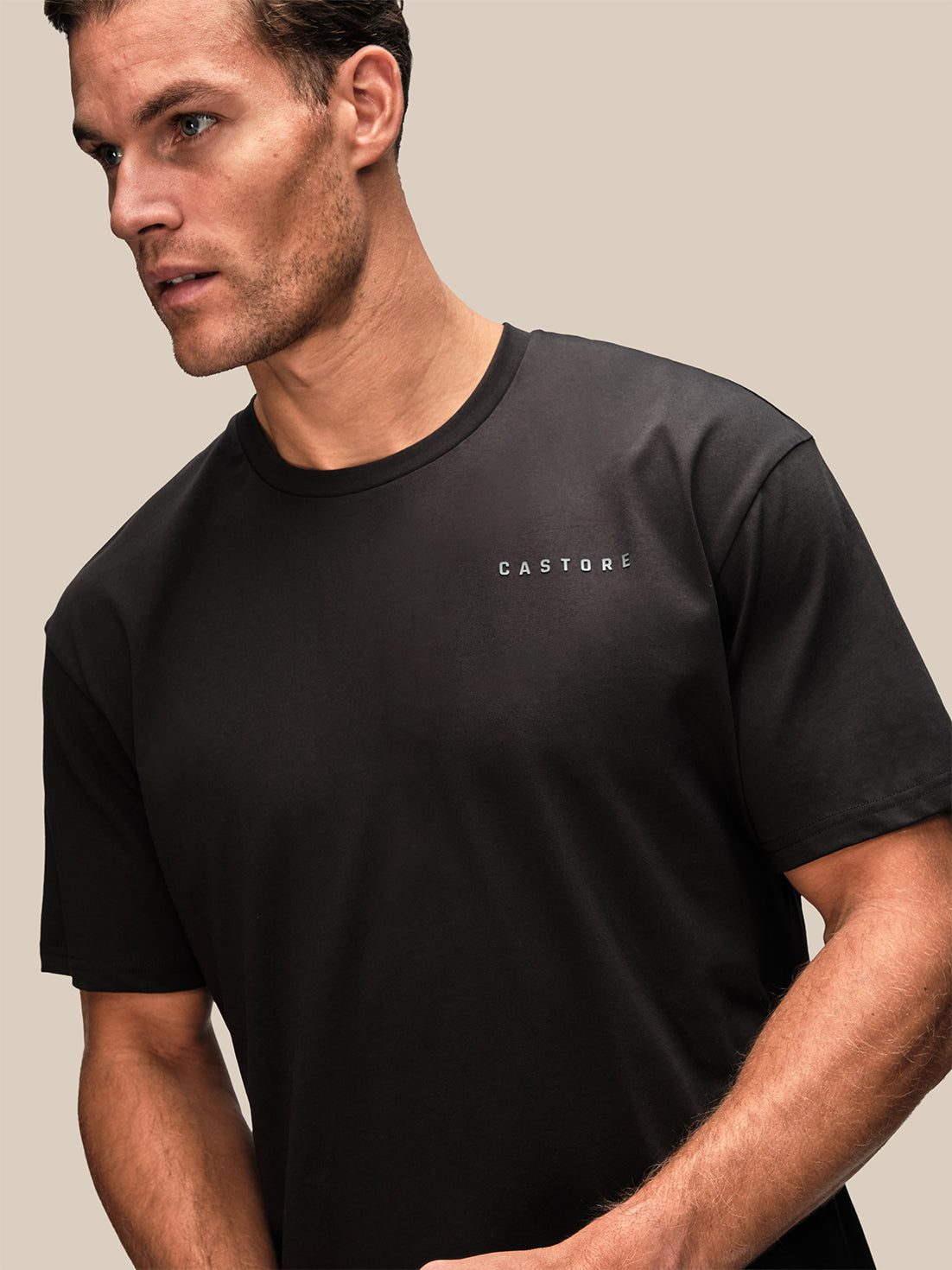 Camiseta de manga corta Flex de hombre – Negro - Negro