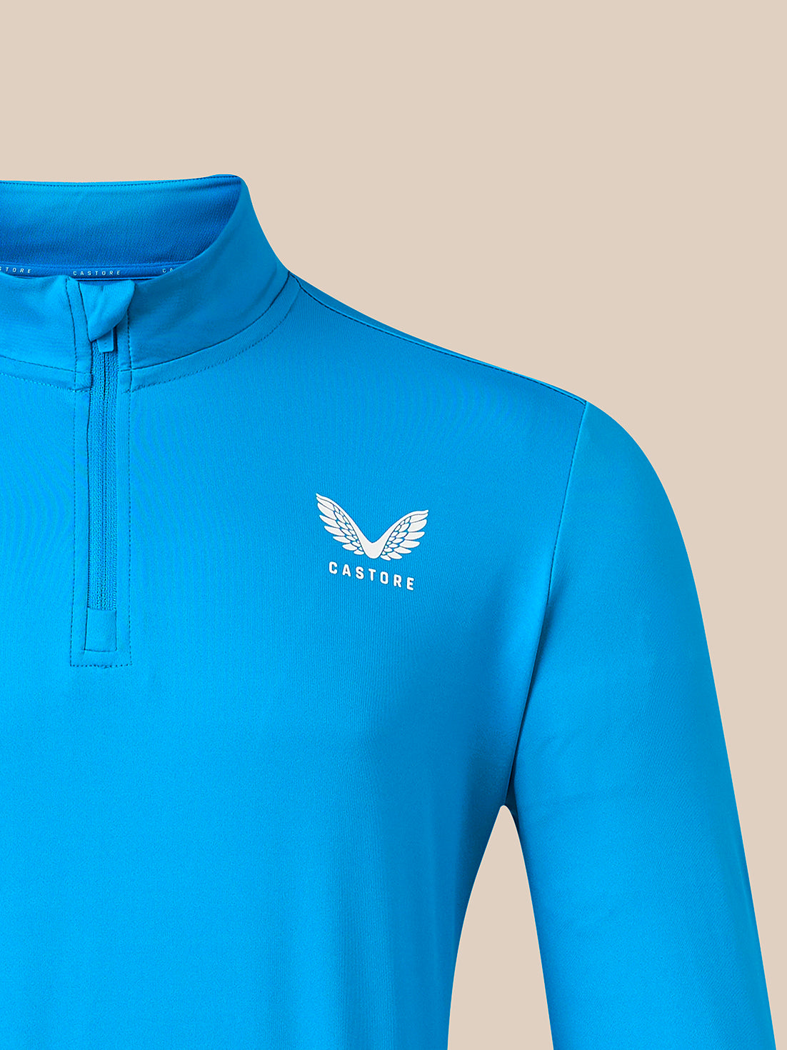 Men's Athletic Fit 1/4 Zip Training Midlayer Top - Blue - Blue