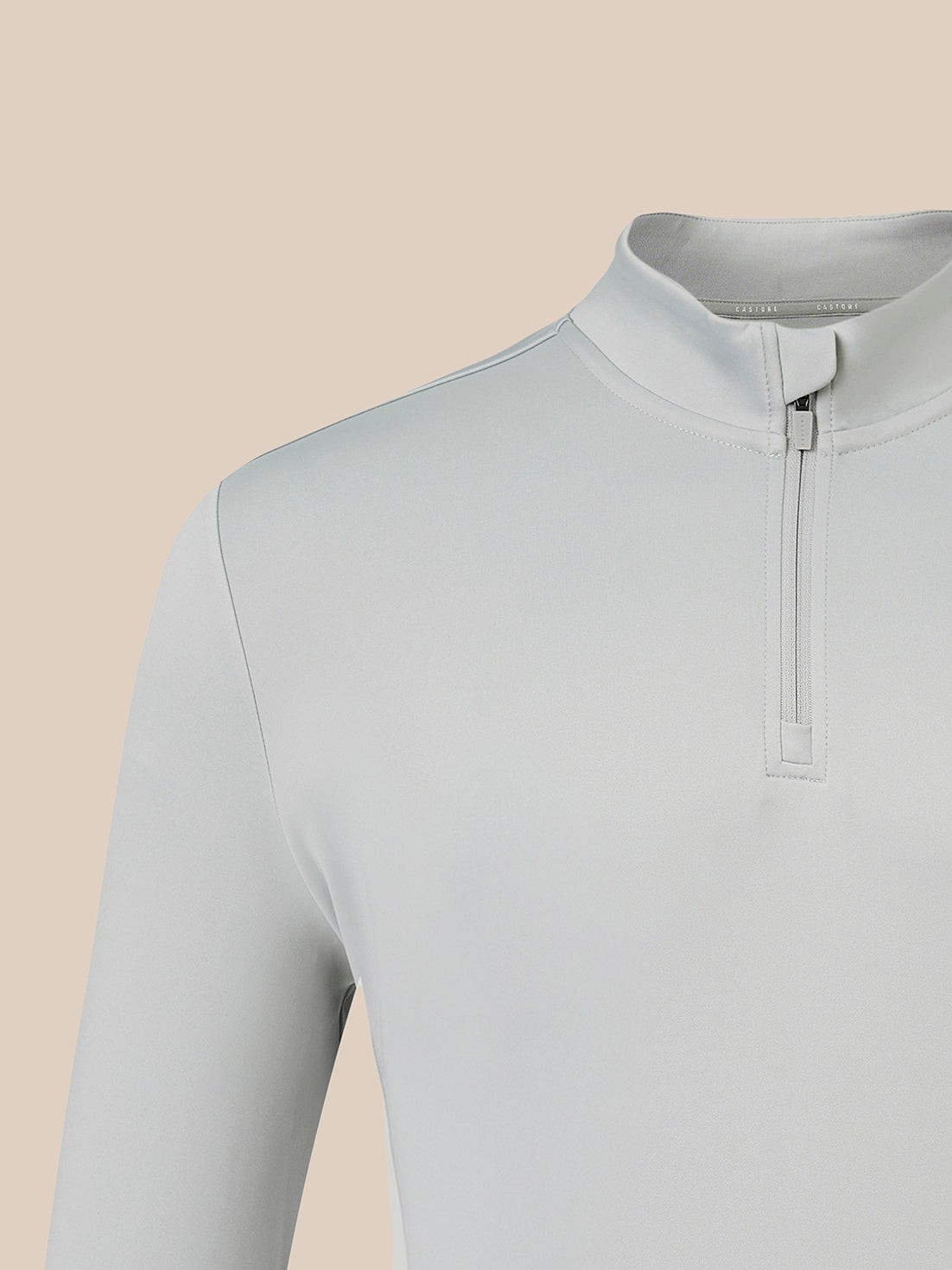 Men's Long Sleeve 1/4 Zip Training Midlayer Top - Grey - Grey