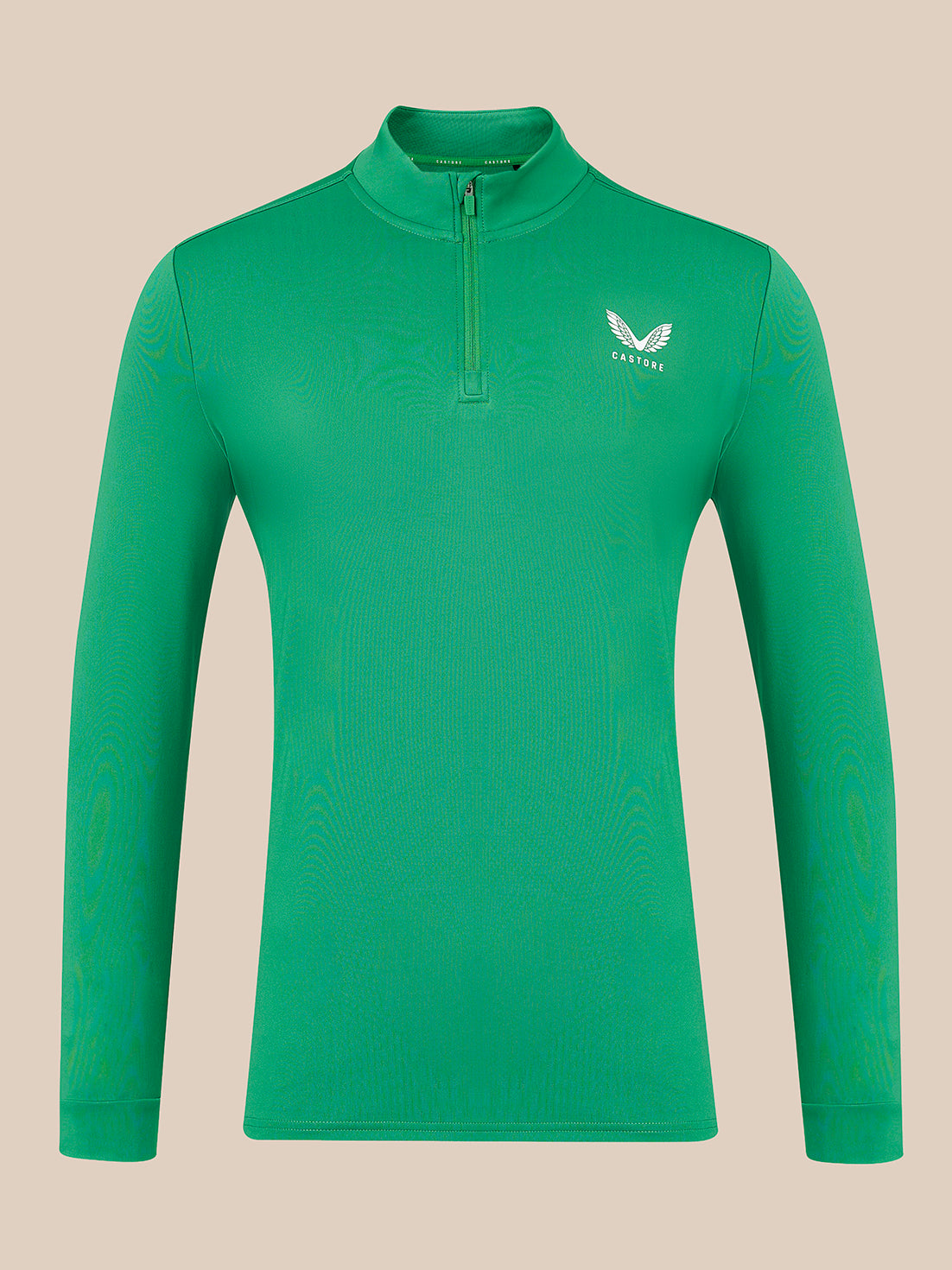 Men's Long Sleeve 1/4 Zip Midlayer Top - Green - Green