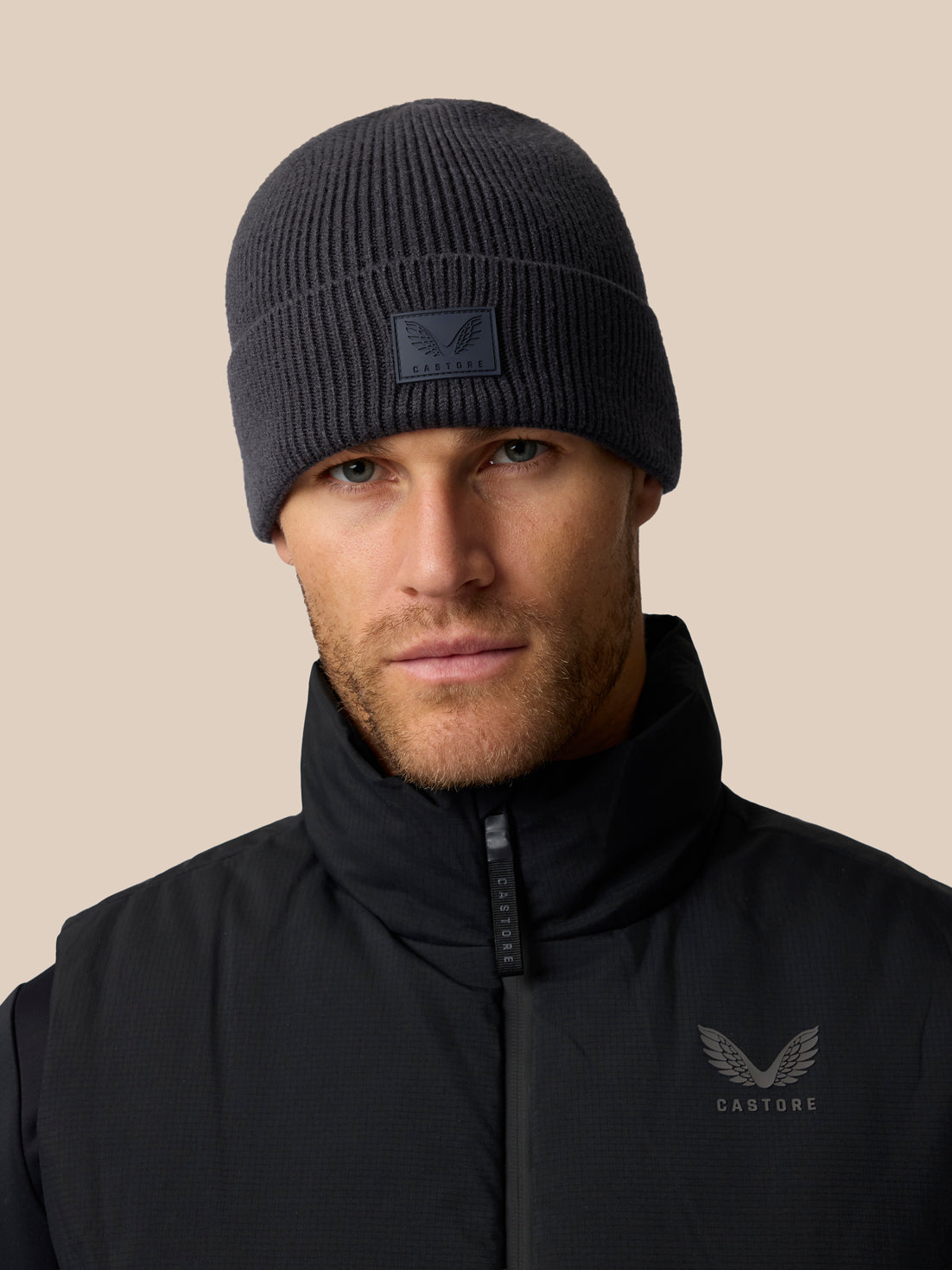 Unisex Rib Beanie - Grey