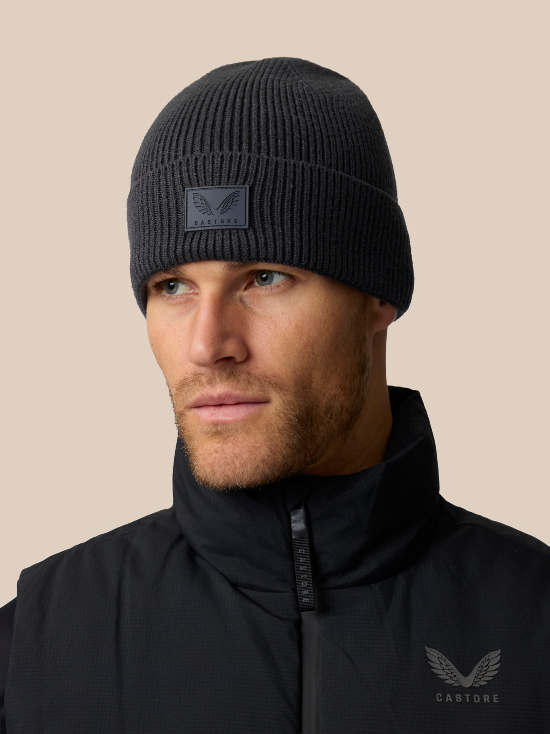 Unisex Rib Beanie - Grey